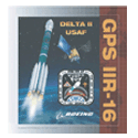 GPS IIR-16 (M) Logo